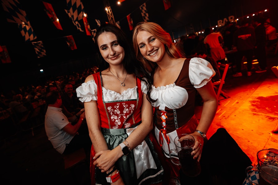 Two girls at Oktoberfest Ipswich